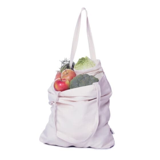 Τσάντα για ψώνια από οργανικό βαμβάκι 40cm x 37 cm x 10 cm
