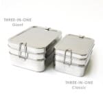ECOlunchbox Three-In-One Giant – ΣΕΤ Ανοξείδωτα φαγητοδοχεία 3 τμχ