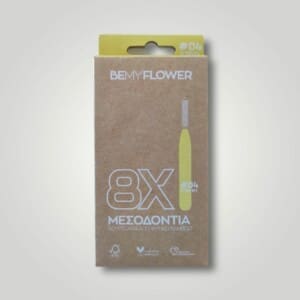Bemyflower μεσοδόντια από φυσικό μπαμπού Yellow 0.70mm