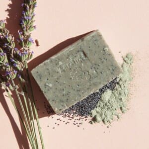 Apeiranthos Poppy soap | Green clay + Lavender 100gr