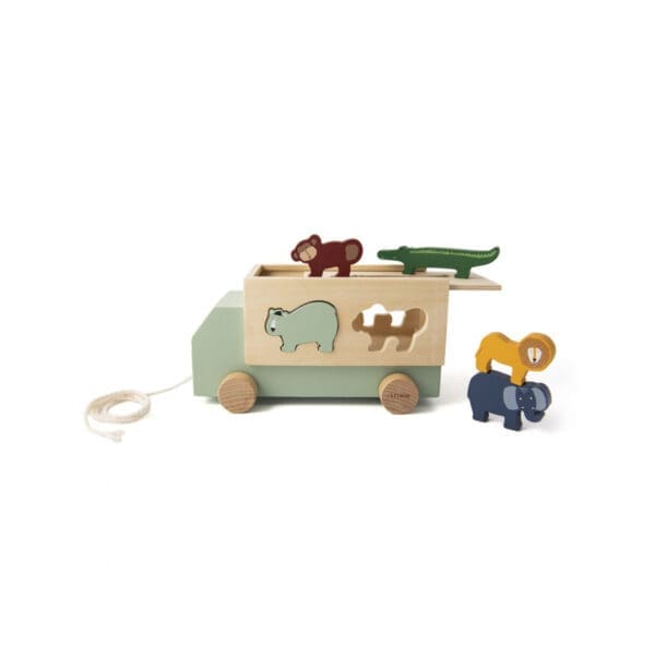 Ξύλινο παιχνίδι Trixie Wooden Animal Truck