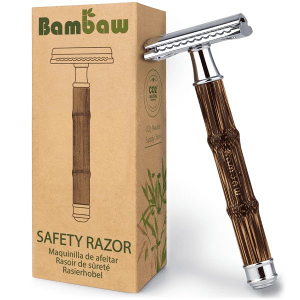 Bambaw Επαναχρησιμοποιήσιμο ξυράφι μπαμπού ασφαλείας  Slim Silver