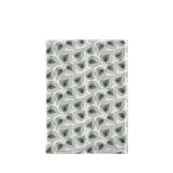 Chic Mic Οργανική πετσέτα κουζίνας - Line art leaves 50 x 70 cm