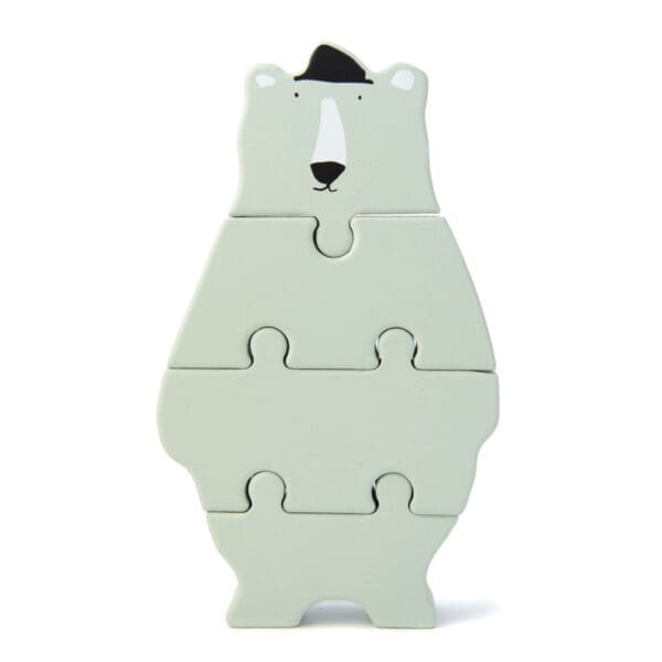 Παιδικό παζλ Trixie Wooden Baby Puzzle Mr Polar Bear