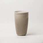 Huskee Cup&Lid ποτήρι από φλοιό καφέ  Natural 12oz/340ml
