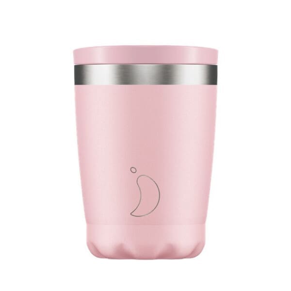 Chilly's Coffee Cup Ισοθερμικό Ποτήρι Καφέ από Ανοξείδωτο Ατσάλι Pastel Pink 340ml