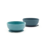 EKOBO. Set of 2 silicone bowls (dark blue/blue)