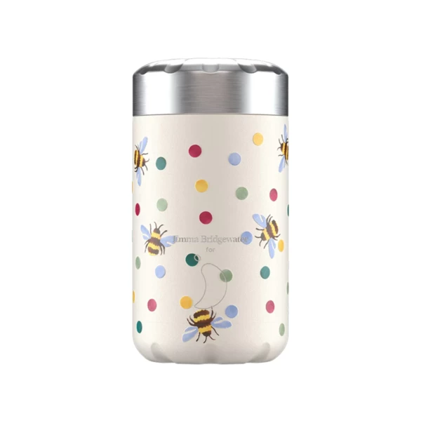 Chilly's Food Pot Θερμός φαγητού 500ml Dots & Bees