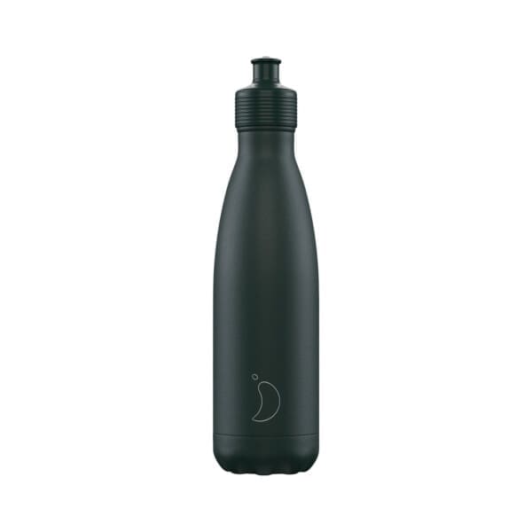 Ισοθερμικό μπουκάλι Chilly's από ανοξείδωτο ατσάλι Sports Bottle Matte Green 500ml
