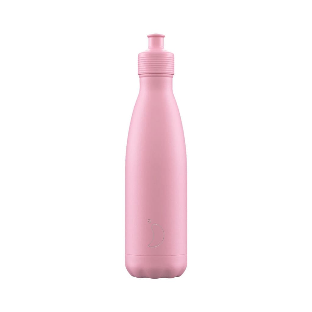 Chilly's ανοξείδωτο ισοθερμικό μπουκάλι Sports Bottle Pastel Pink 500ml
