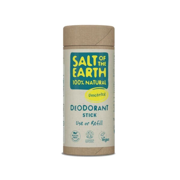 Salt of the Earth Vegan Αποσμητικό, Plastic Free Stick 75g, Χωρίς Άρωμα