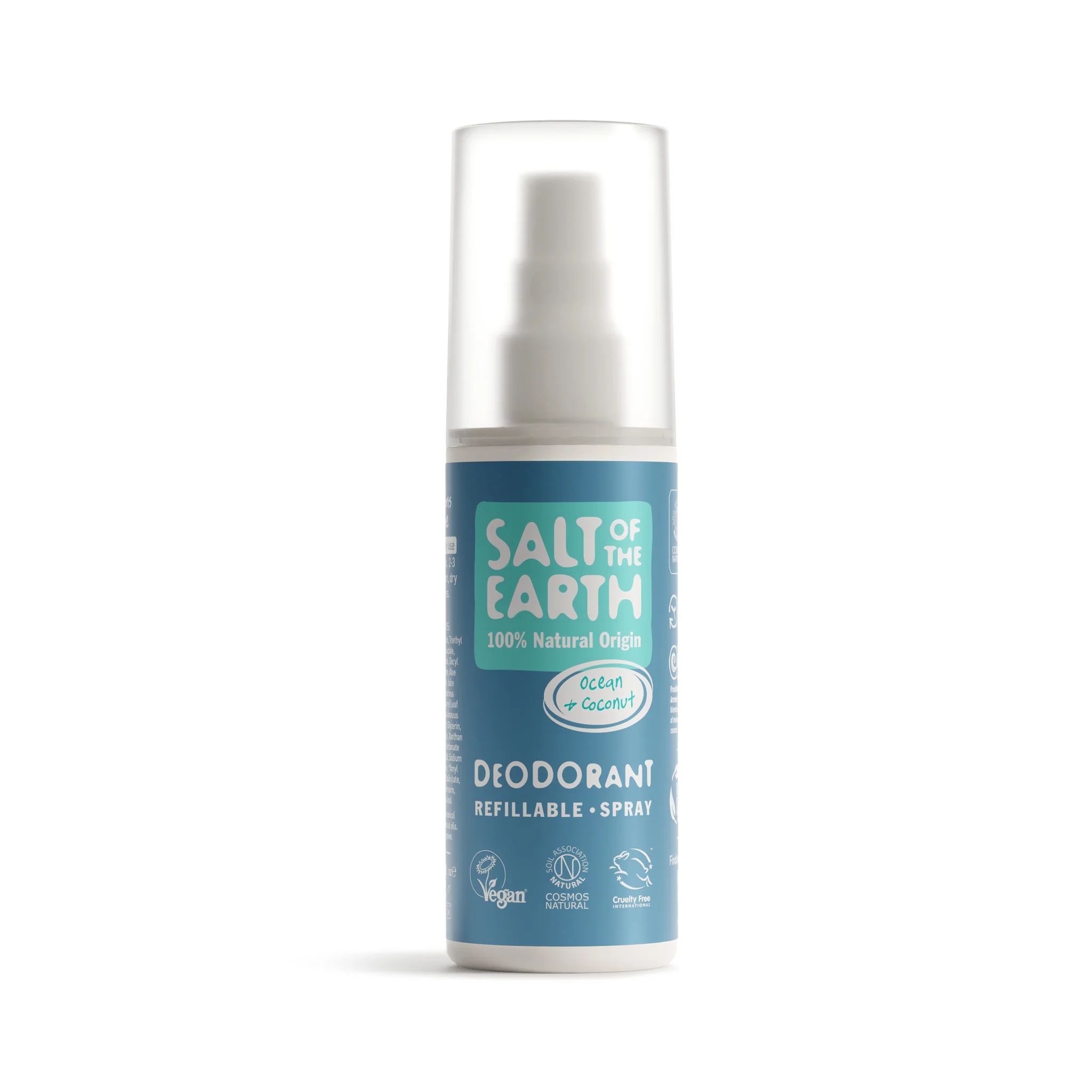 Salt of the Earth Vegan Αποσμητικό, Spray 100ml, Ocean & Coconut