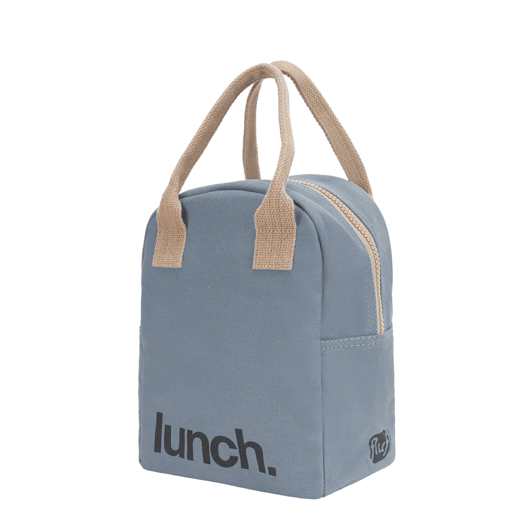 Fluf τσάντα φαγητού με φερμουάρ “LUNCH” Blue