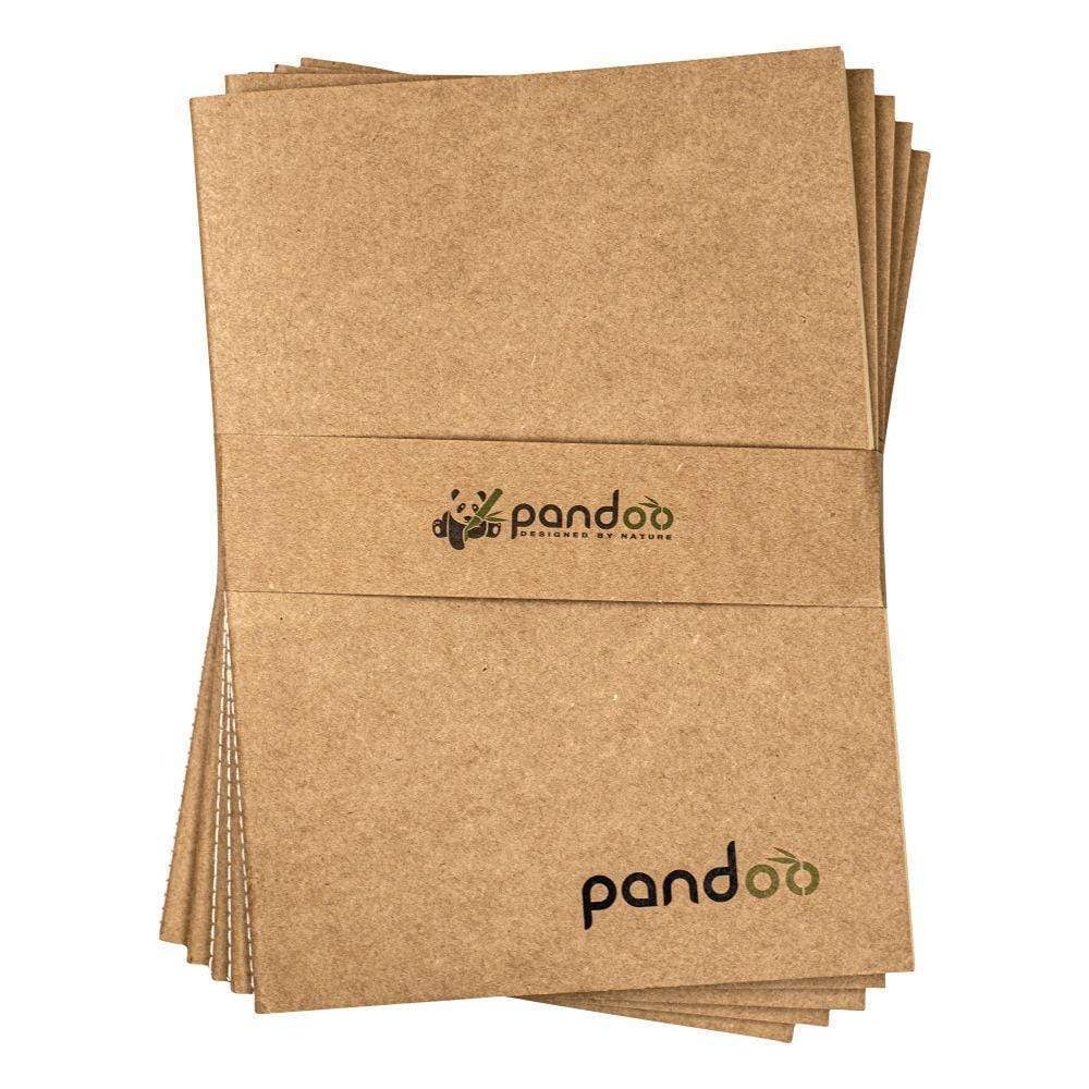 Pandoo notebooks made of 100% bamboo pulp | A5 size set of 5