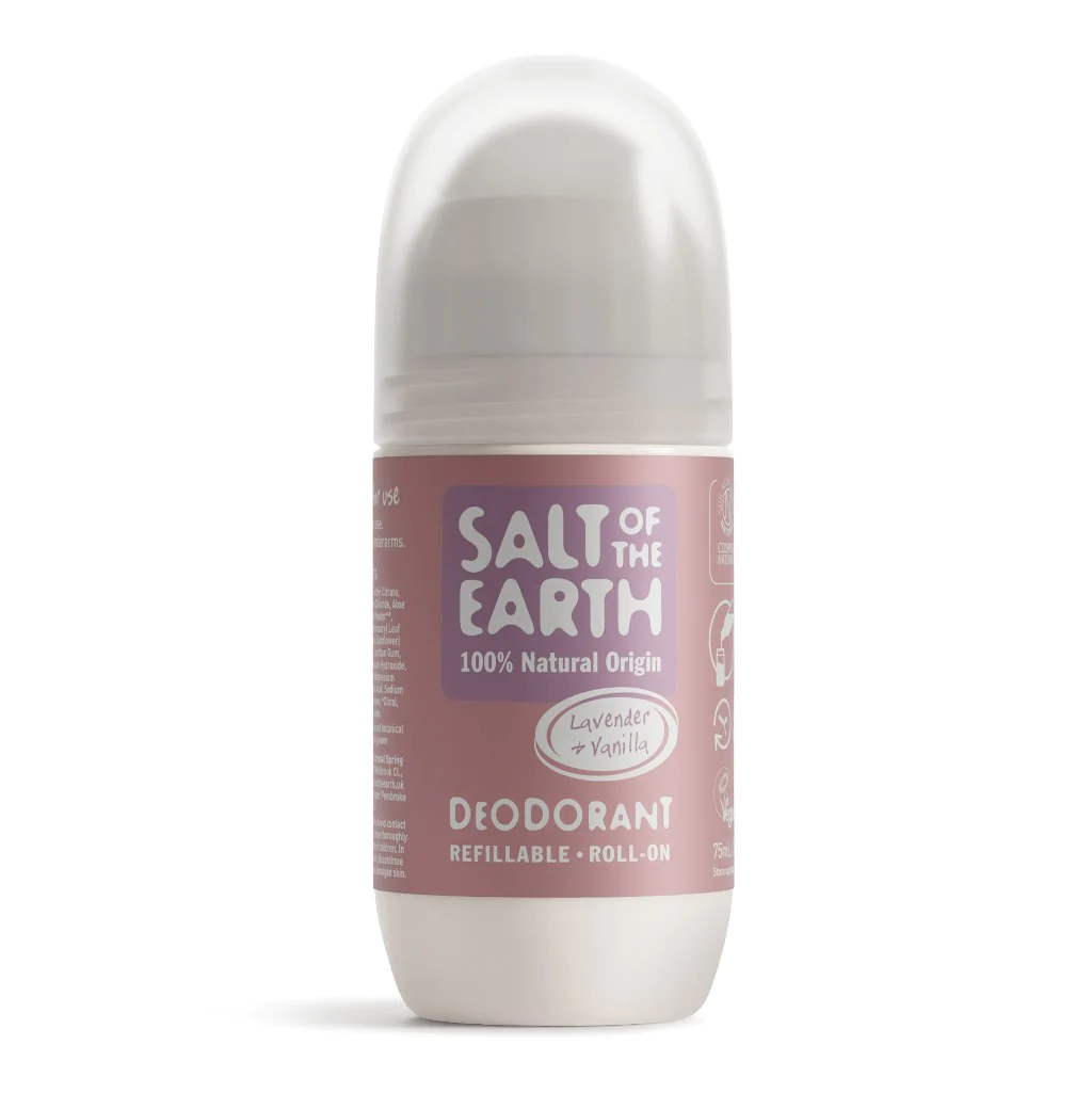 Salt of the Earth Vegan Αποσμητικό Επαναγεμιζόμενο Roll-On 75ml, Lavender & Vanilla