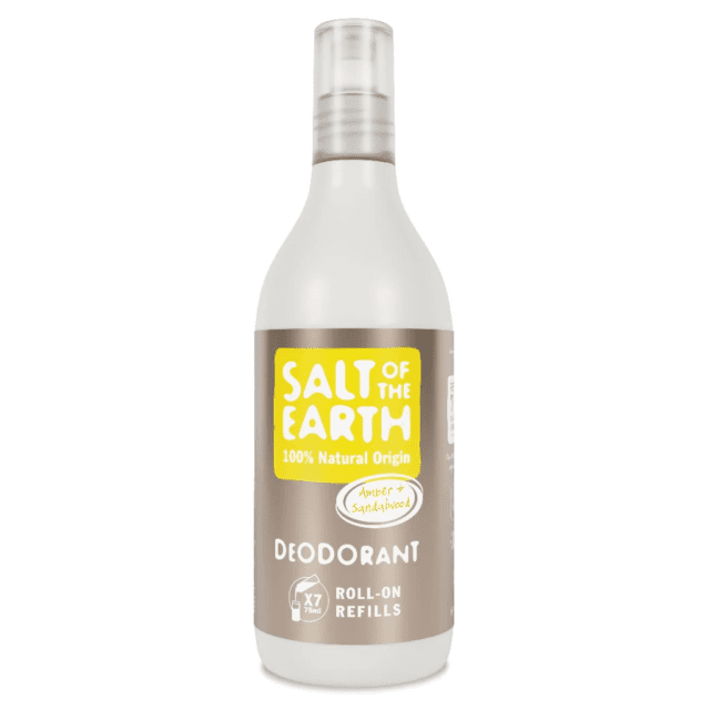 Salt of the Earth Vegan Αποσμητικό Roll-On Refill 525ml, Amber & Sandalwood