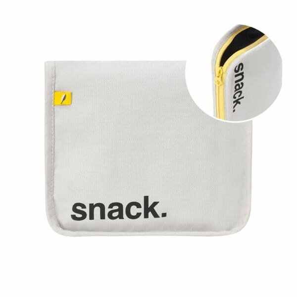 Fluf τσάντα σνακ Snack Mat 'Snack' Black with yellow Zip