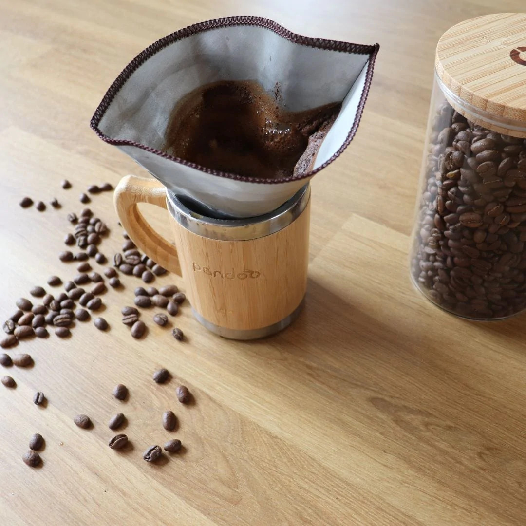 Pandoo Επαναχρησιμοποιούμενο φίλτρο καφέ από ανοξείδωτο ατσάλι
