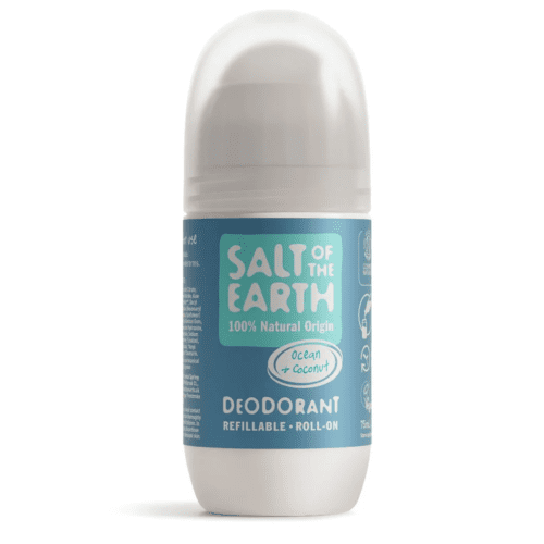 Salt of the Earth Vegan Αποσμητικό Επαναγεμιζόμενο Roll-On 75ml, Ocean & Coconut