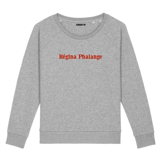 Γυναικείο φούτερ από βιολογικό βαμβάκι "Régina Phalange" - Γκρι