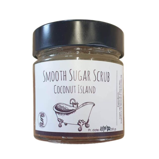 Savvina's Soaps Smooth Sugar ενυδατικό Scrub Coconut Island 250gr