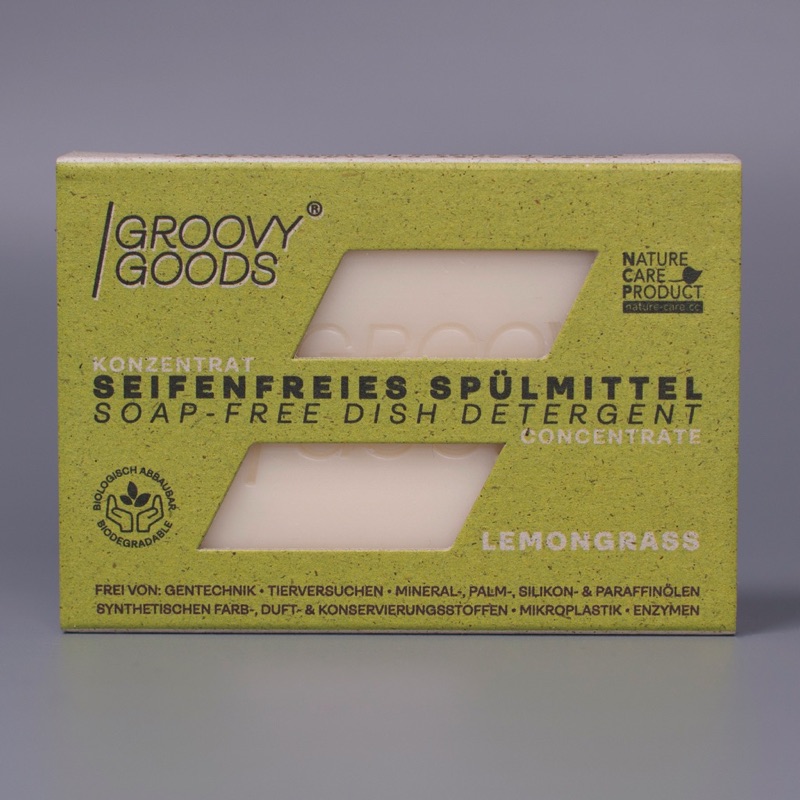 Groovy Goods Soap Free σαπούνι για τα πιάτα Lemongrass 60g