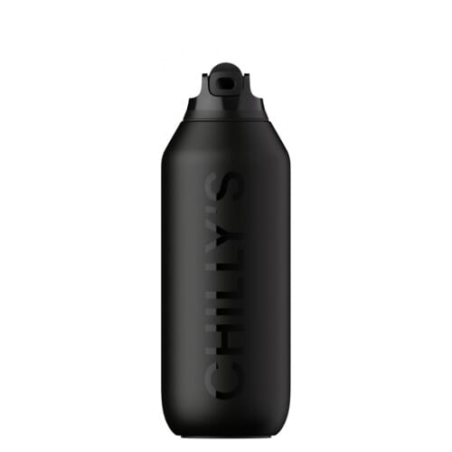 Chilly's Series 2 Sport Abyss Black Μπουκάλι Θερμός με Καλαμάκι 500ml