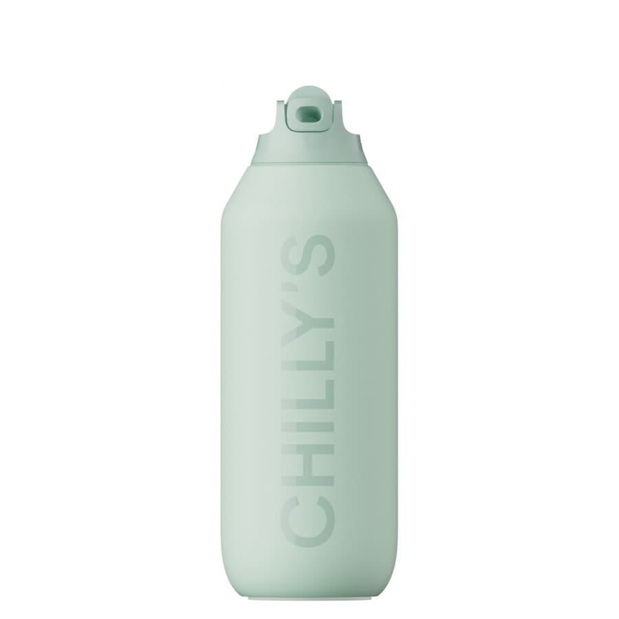 Chilly's Series 2 Flip Lichen Green Μπουκάλι Θερμός με Καλαμάκι 500ml