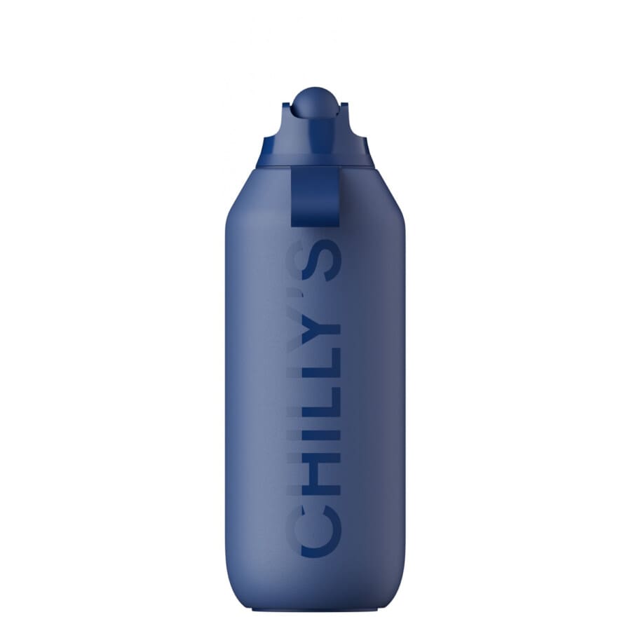 Θερμός Chillys S2 Flip Whale Blue Μπουκάλι με Καλαμάκι 500ml