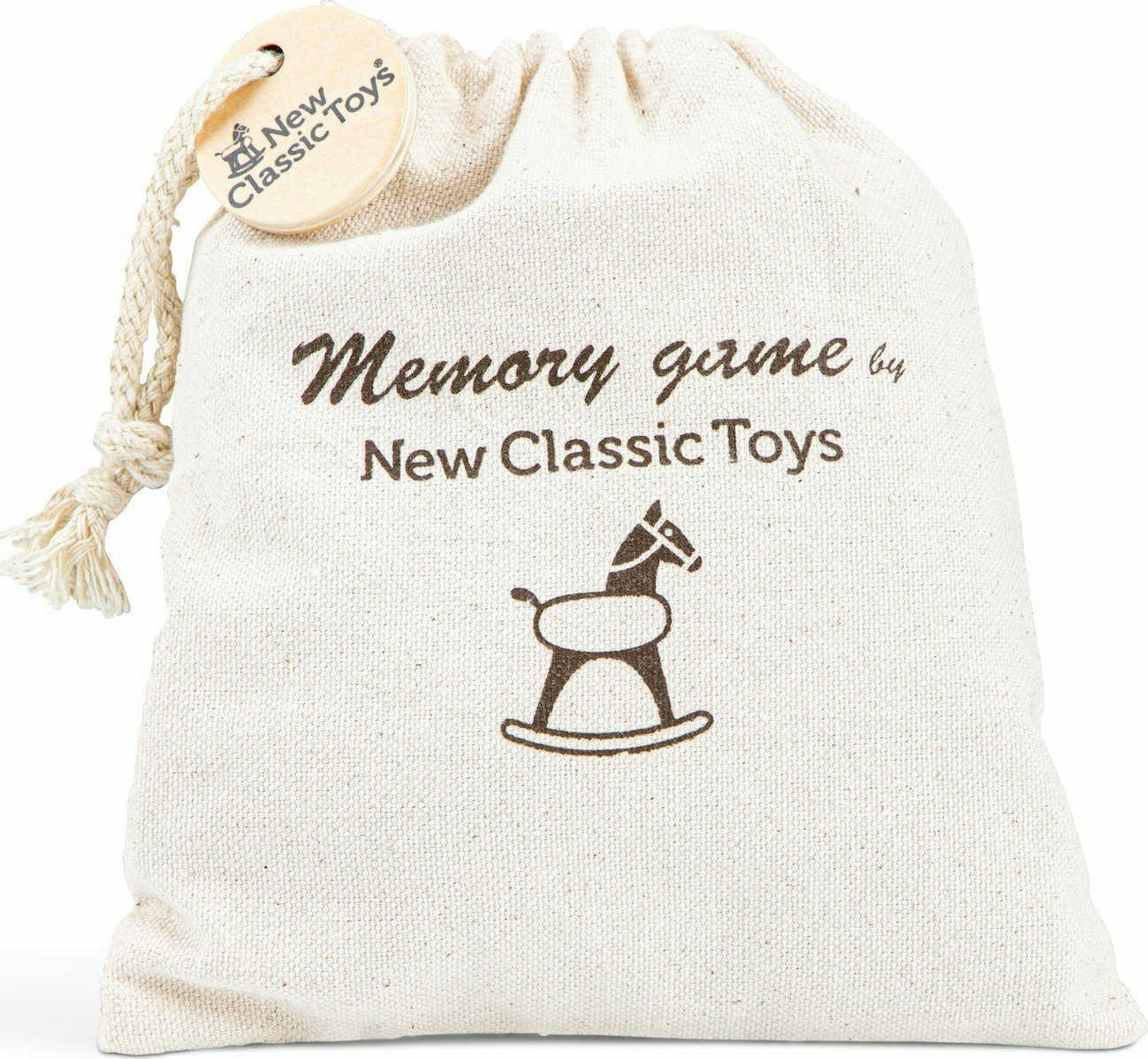 Παιχνίδι Μνήμης Memory Οχήματα Ξύλινο New Classic Toys